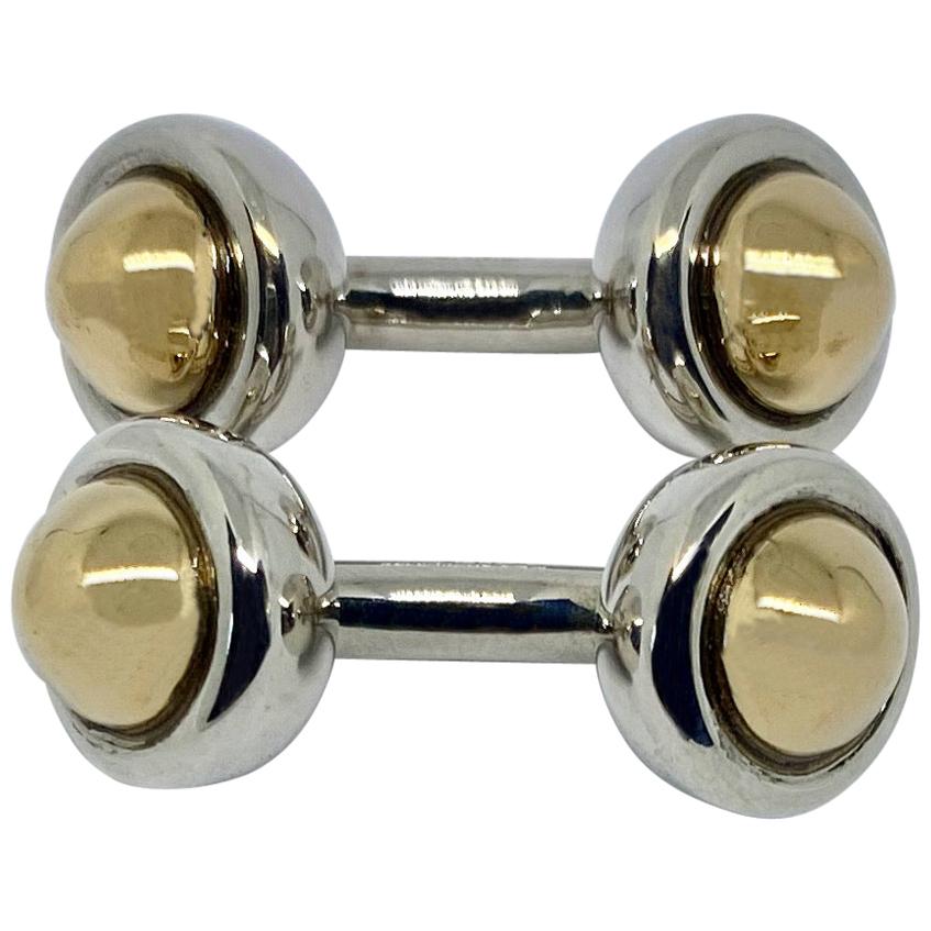 HERMES∽Boutons de manchettes H au Careカフリンクス_パリ速達 Hermes】カフリンクス Boutons de manchettes H au Carre