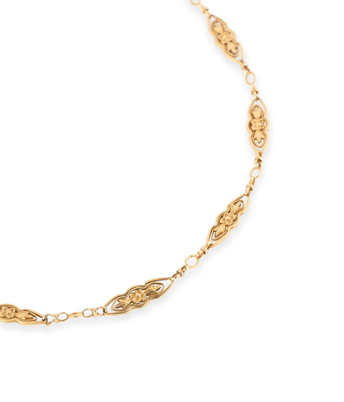 Collier della fine del XIX secolo in oro 18 carati in vendita 2