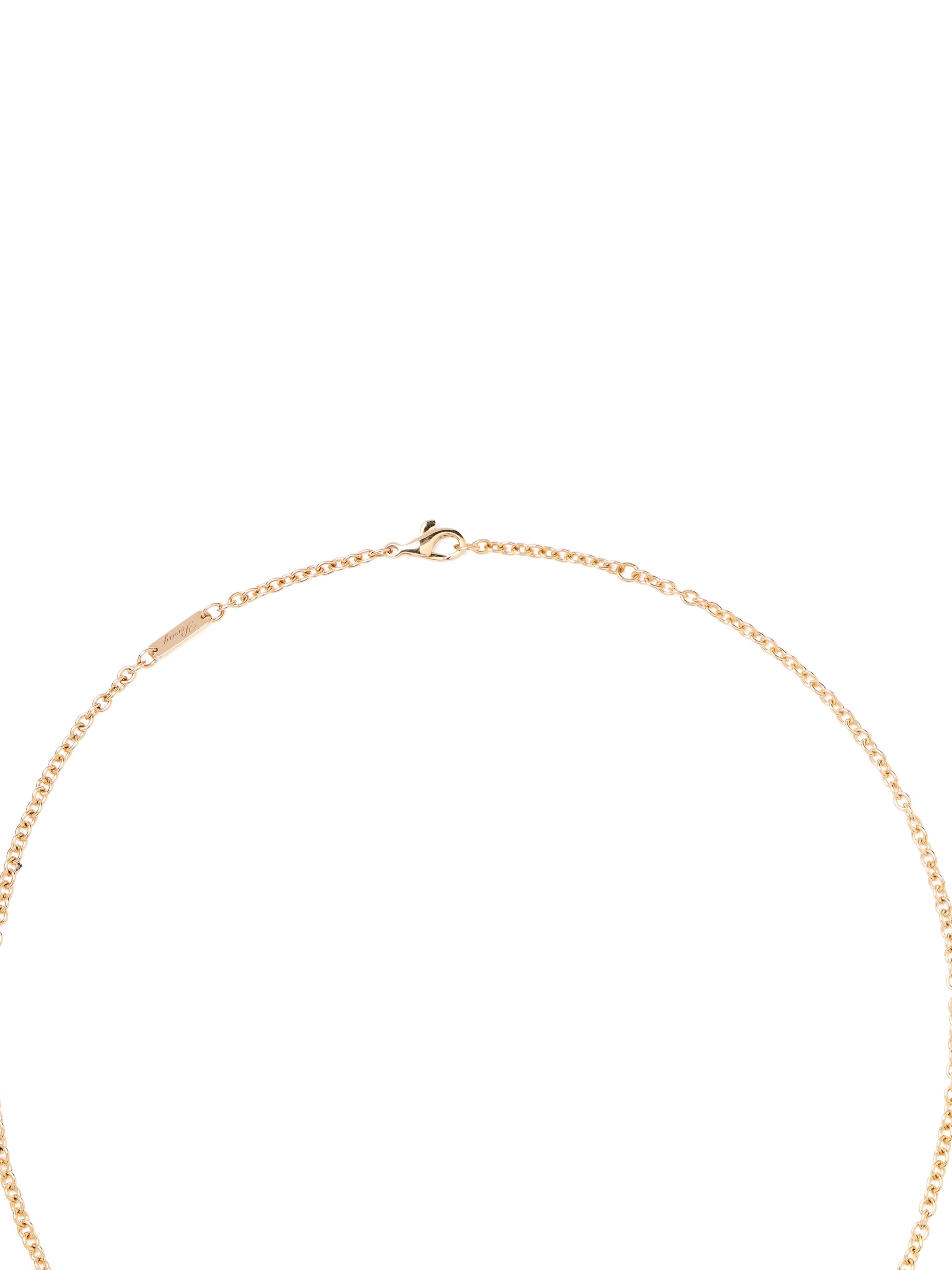 Modern 18 Carat Gold necklace, Yellow Gold, Fine Stones, Lolita Collection For Sale