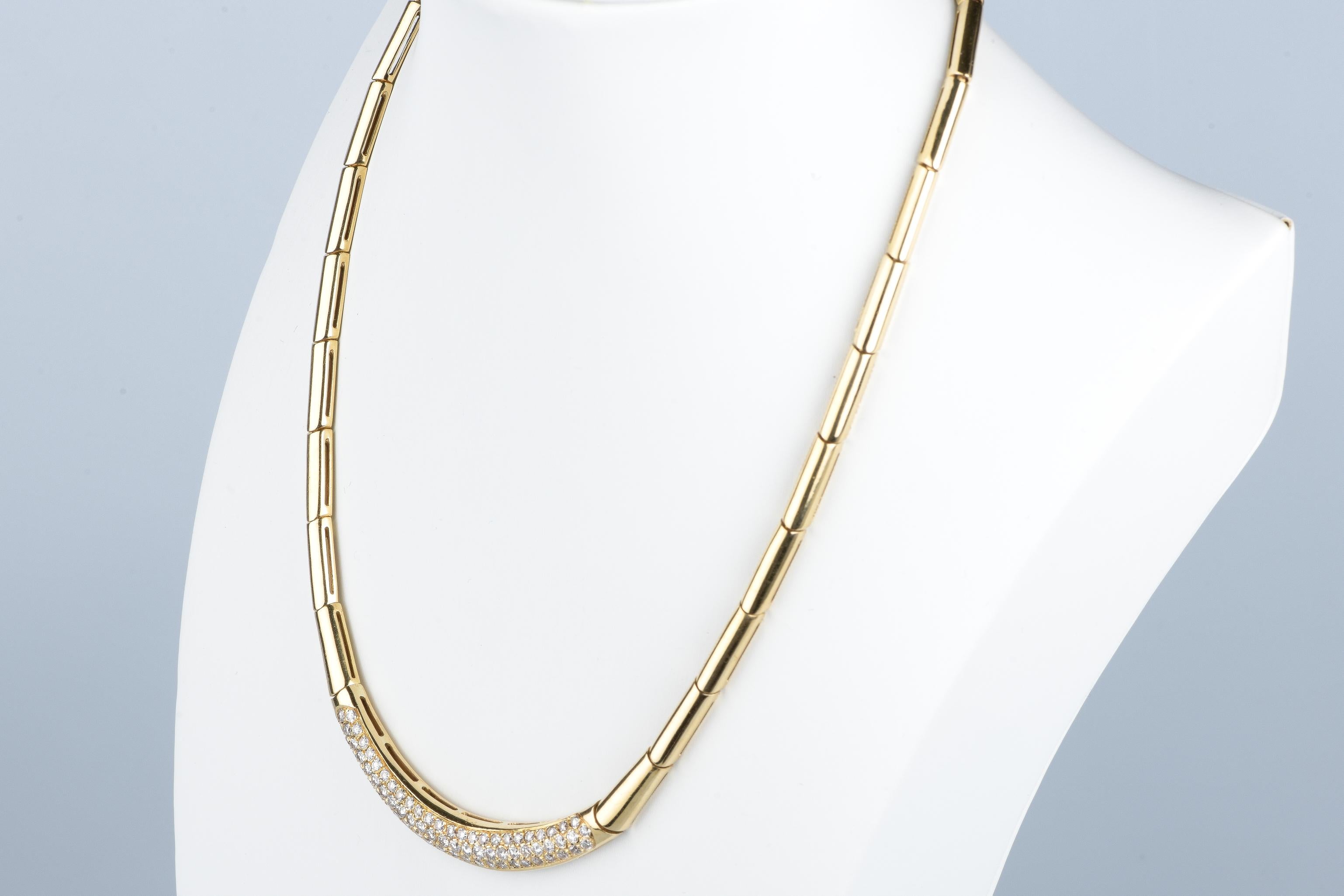 Women's Collier en or jaune 18 cts For Sale