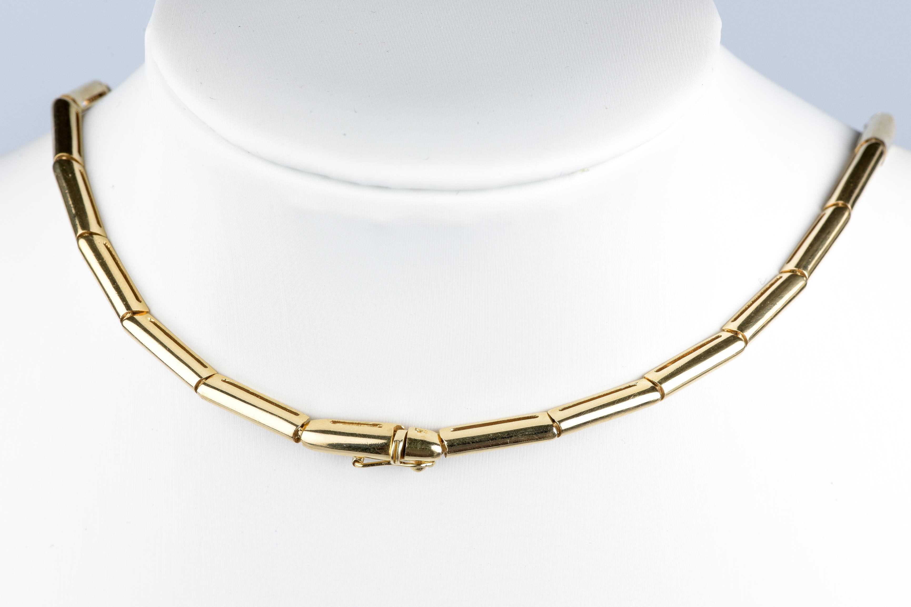 Collier en or jaune 18 cts For Sale 2