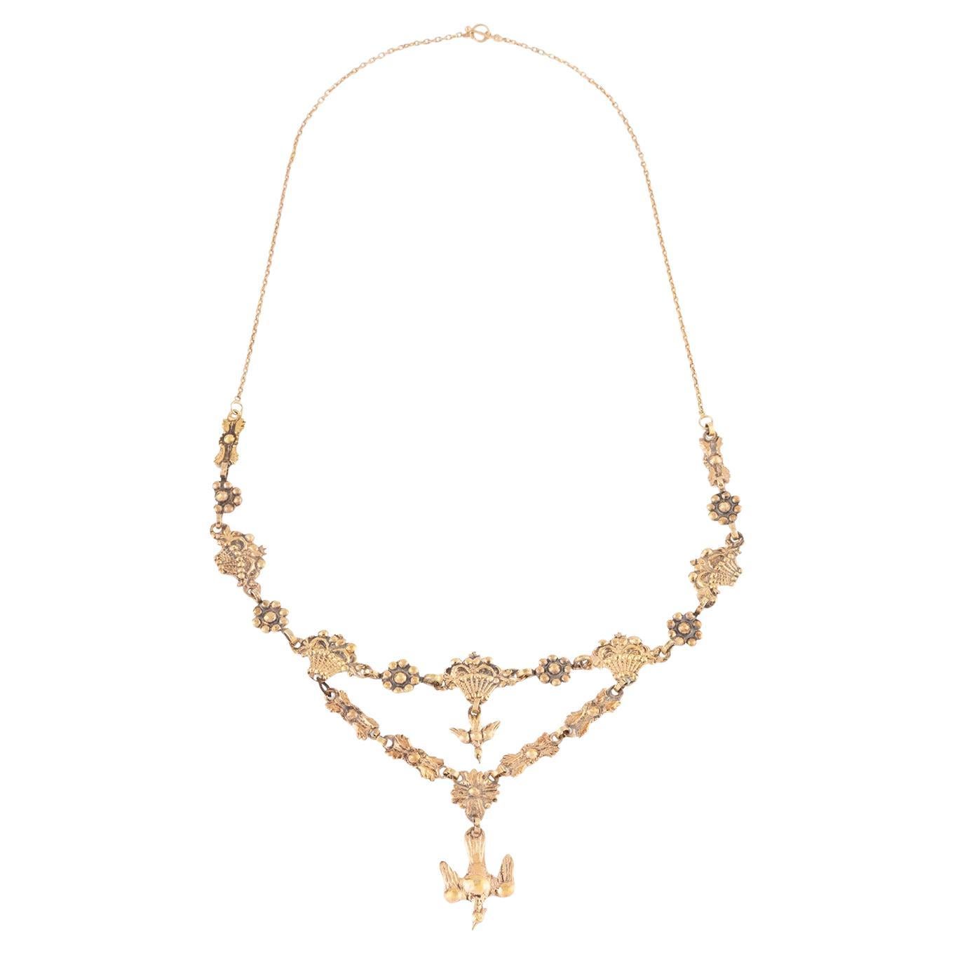 Collier en vermeil du début du 19ème siècle et d'origine provençale