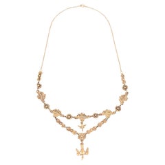 Antique Collier en vermeil du début du 19ème siècle et d'origine provençale