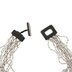 Collier multifilo con tanzaniti sfaccettate e labradorite