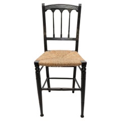 Collier & Plucknett attri. Godwin style. Aesthetic Movement ebonized music chair