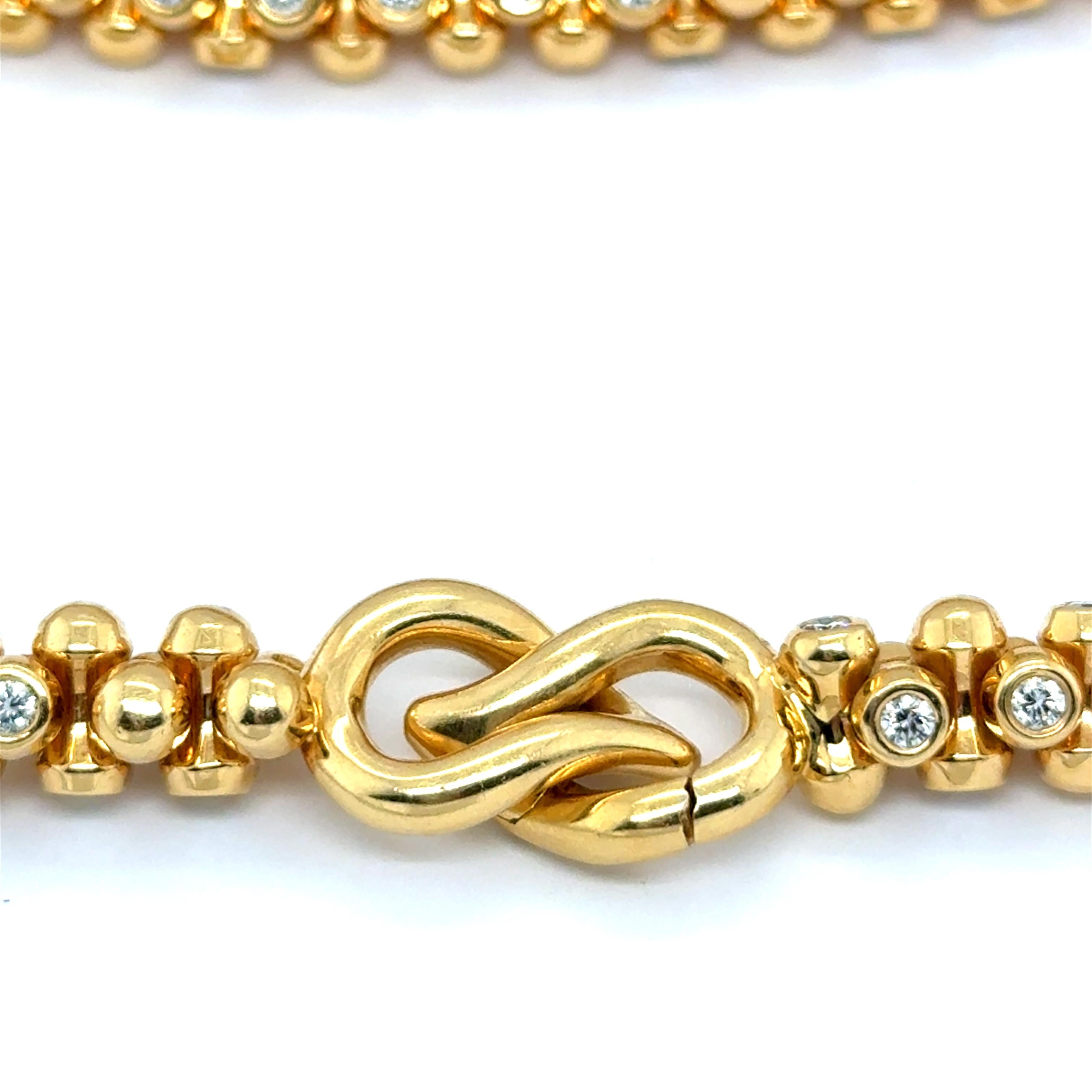 Collier with Diamonds in 18 Karat Yellow Gold by Tamara Comolli 6