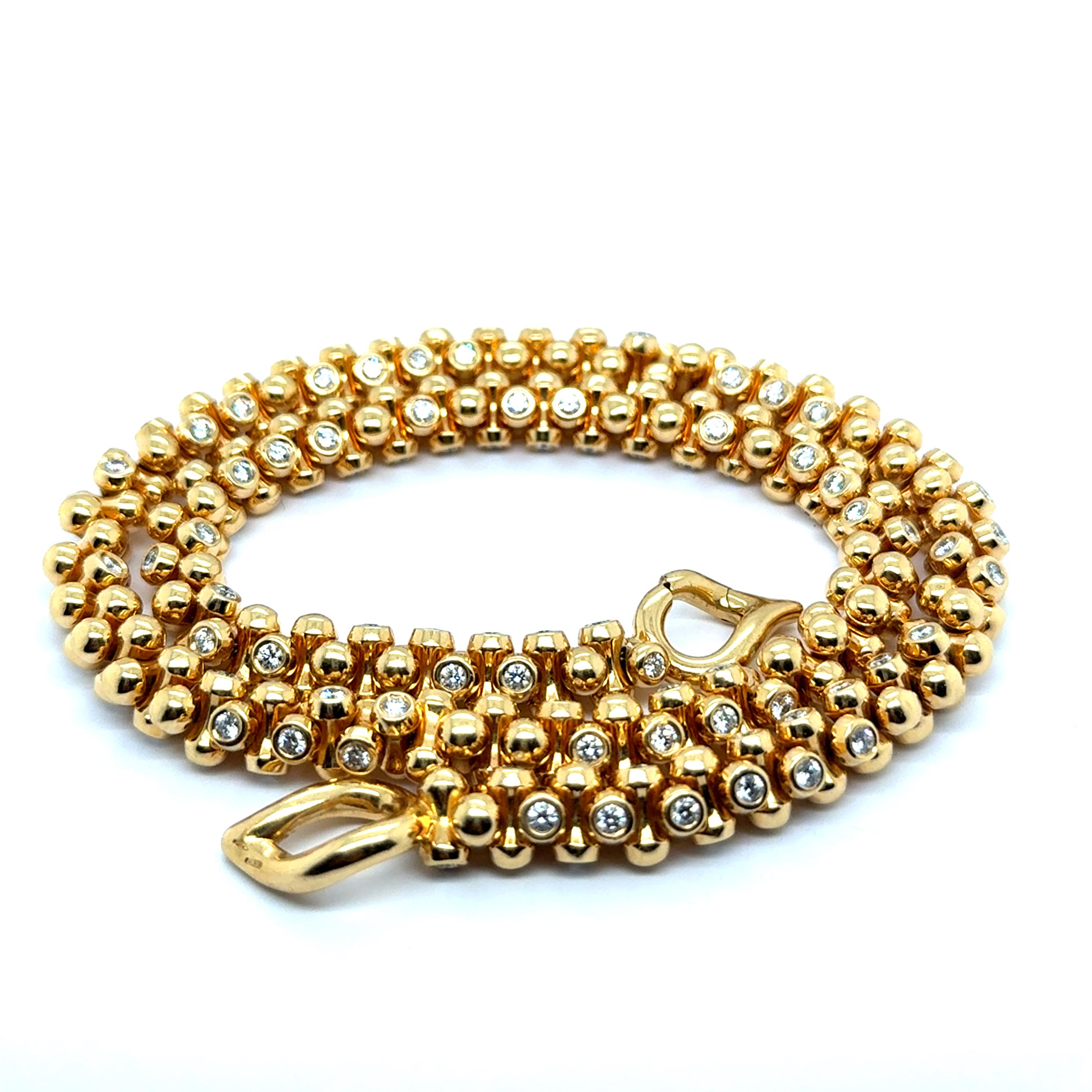 Women's or Men's Collier with Diamonds in 18 Karat Yellow Gold by Tamara Comolli