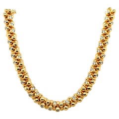 Collier mit Diamanten aus 18 Karat Gelbgold von Tamara Comolli