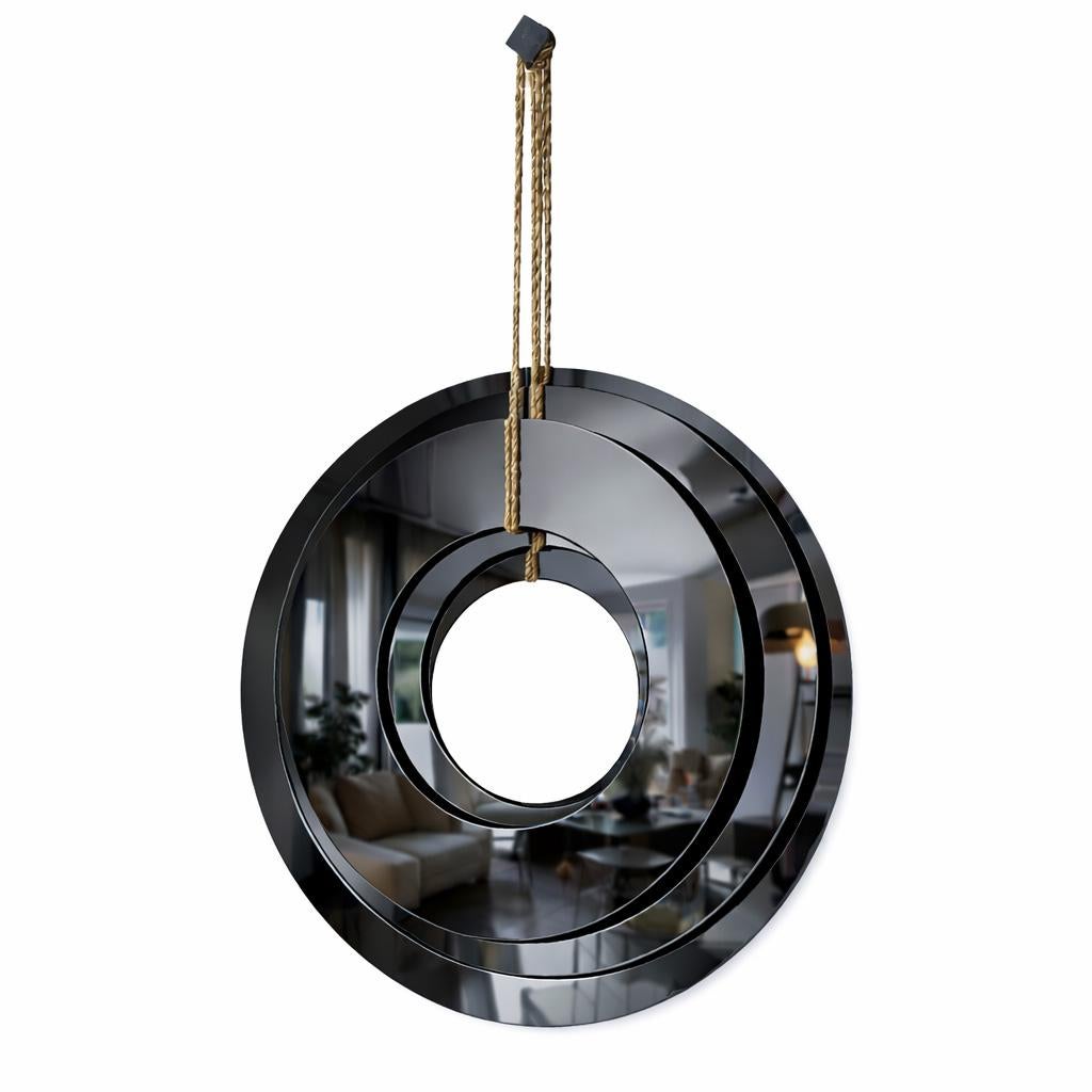 Wandspiegel „Collimate Black“ von GTG Design Couture im Angebot