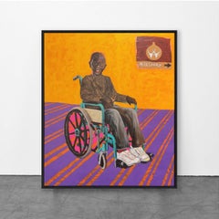 Boy In Wheelchair, by Collin Sekajugo, 2022 Contemporary African Art