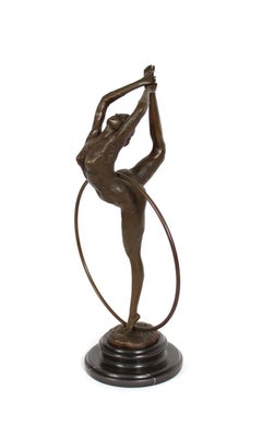 COLLINET (20th century School)  "Dancer with Hoop"  Signed