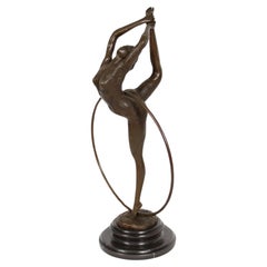 COLLINET (20th century School)  "Dancer with Hoop"  Signed