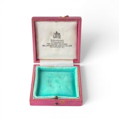 Collingwood Pink Leather Jewellery Box, Royal Warrant, 1950s