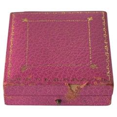 Collingwood Pink Leather Jewellery Box, Royal Warrant, 1950s