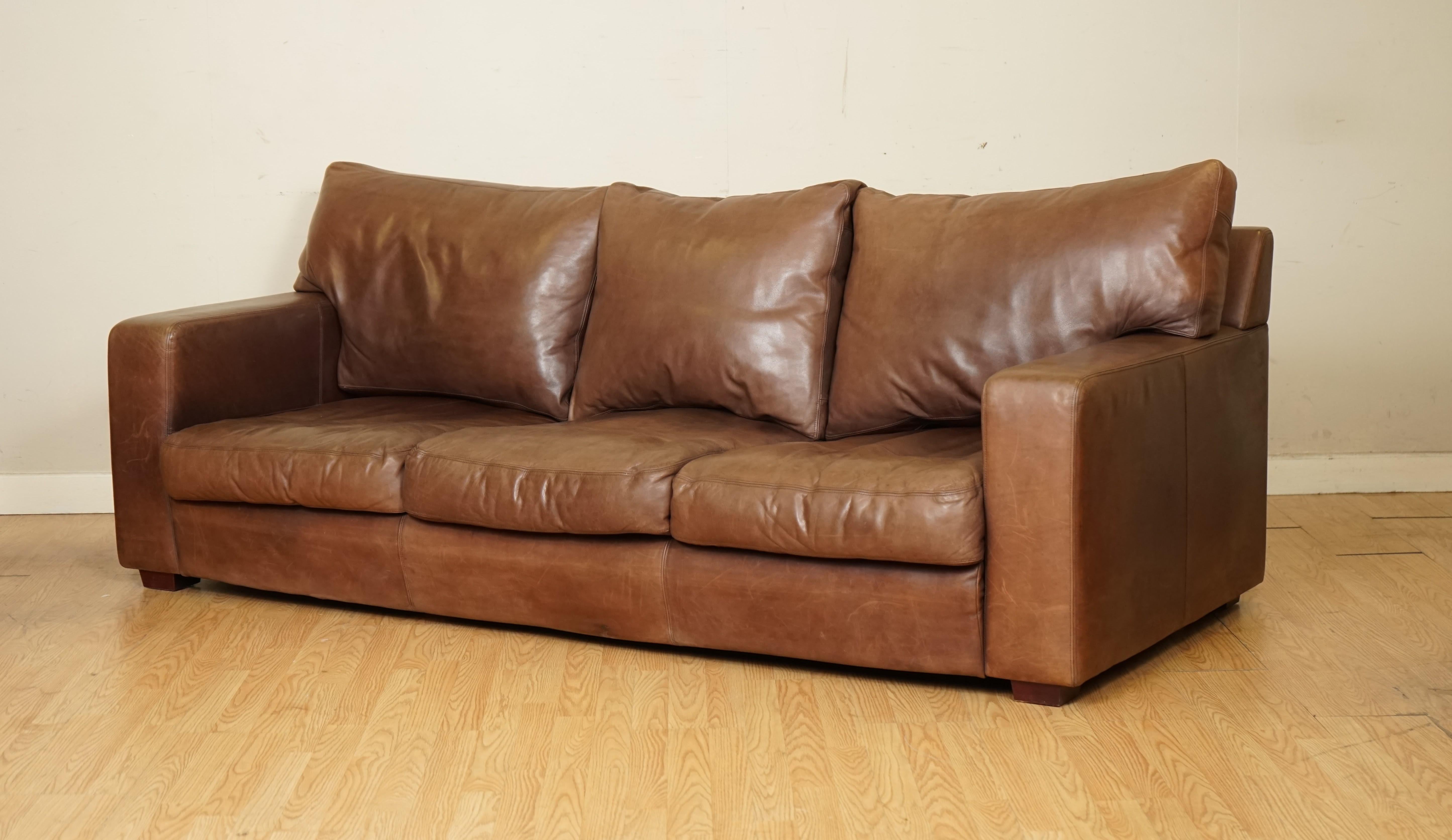 collins leather sofa