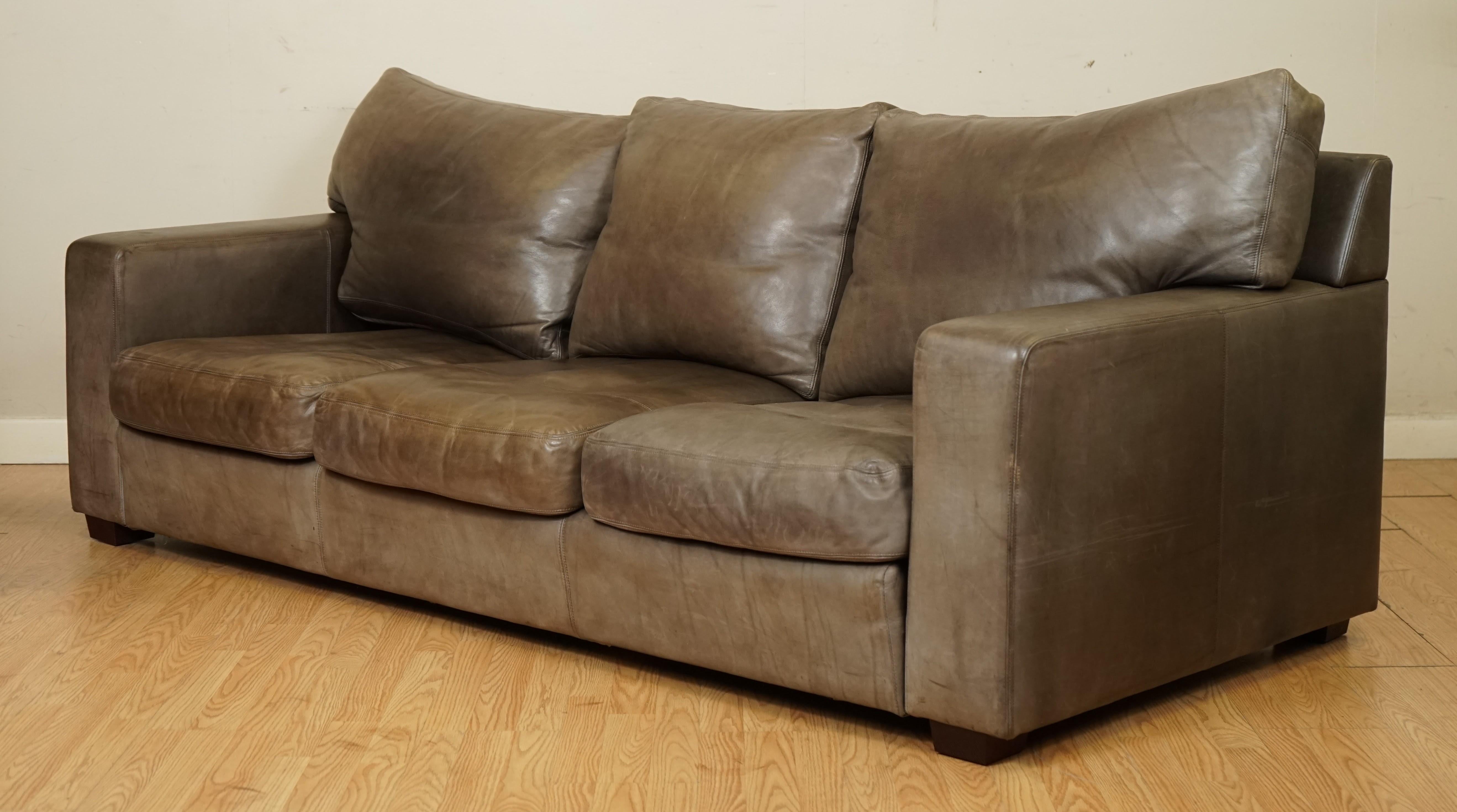 butter leather sofa