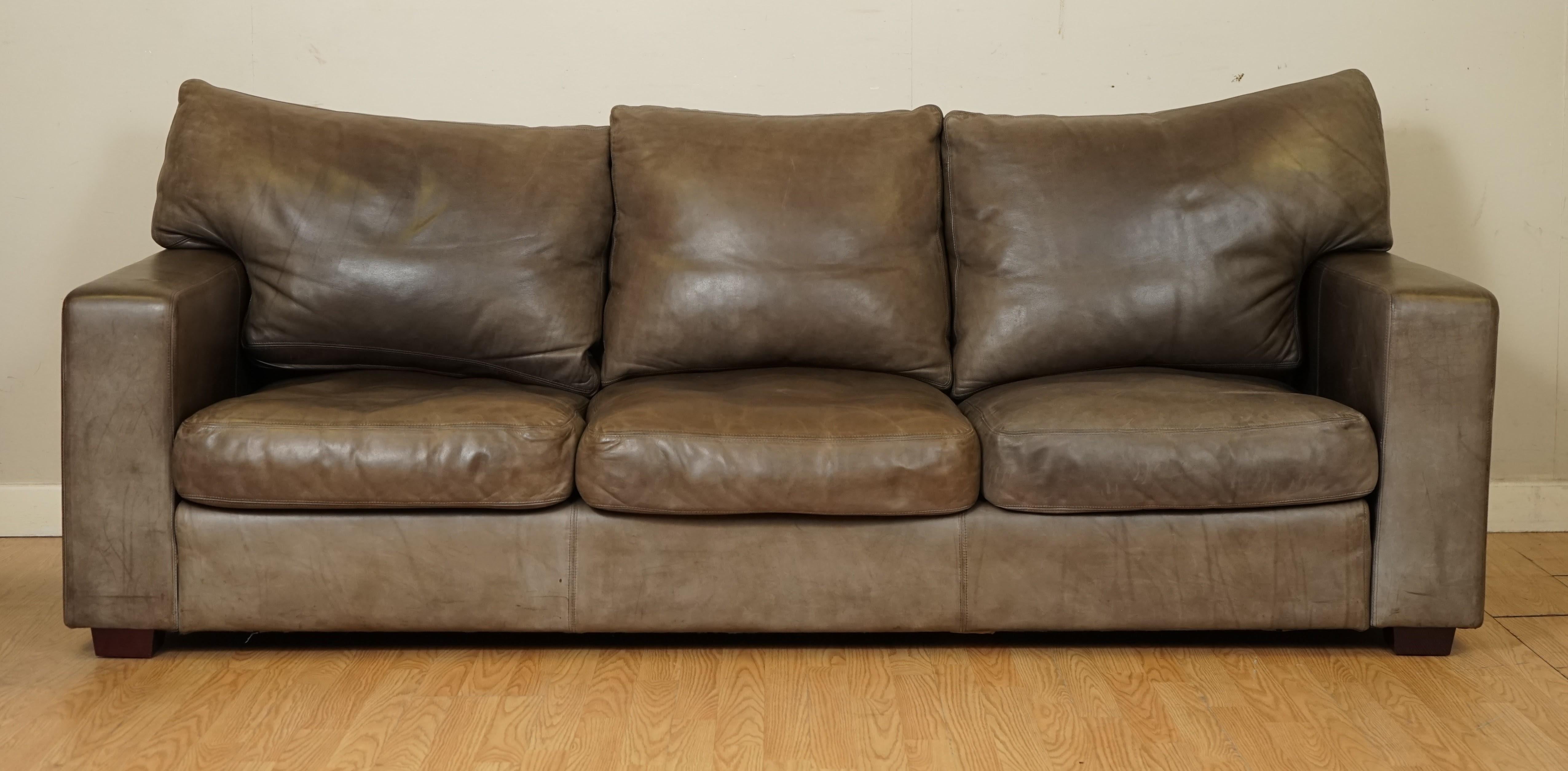 buttery leather sofa