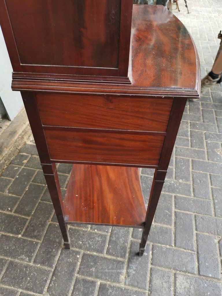 Collinson & Lock. Aesthetic Movement Anglo-Japanese Glazed Walnut Side Cabinet For Sale 8