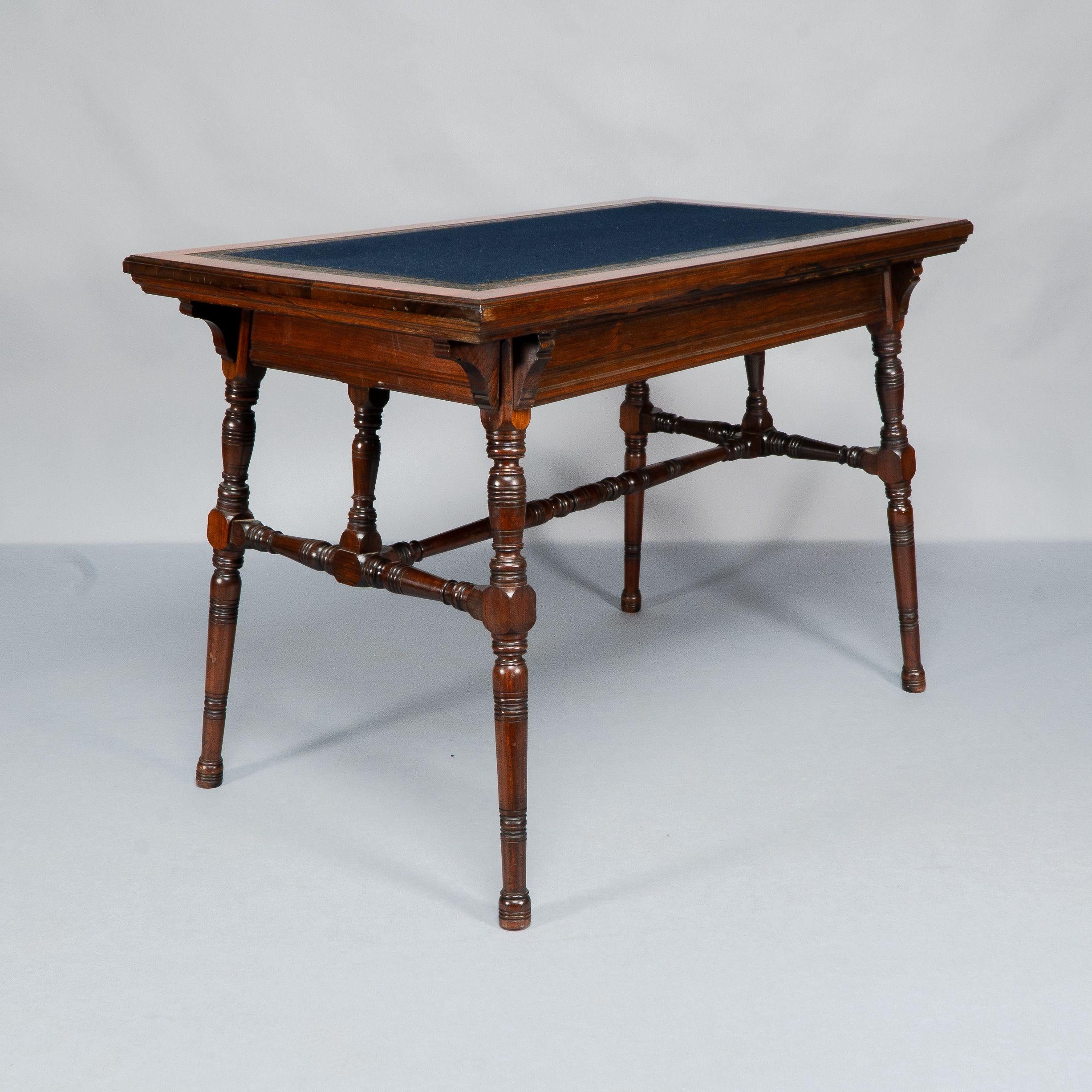 Collinson & Lock. Aesthetic Movement Two Drawer Writing Table. In Good Condition In London, GB