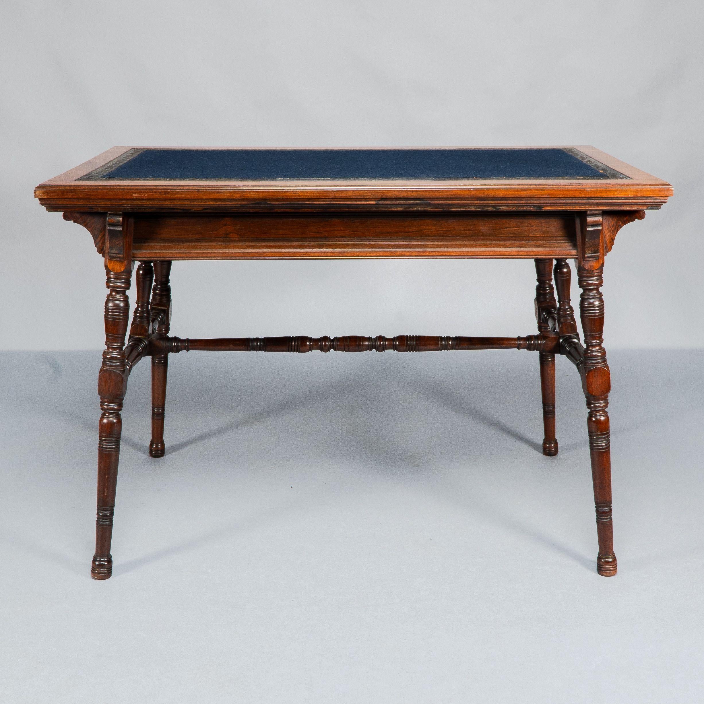 Late 19th Century Collinson & Lock. Aesthetic Movement Two Drawer Writing Table.