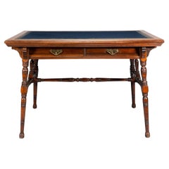 Collinson & Lock. Aesthetic Movement Two Drawer Writing Table.