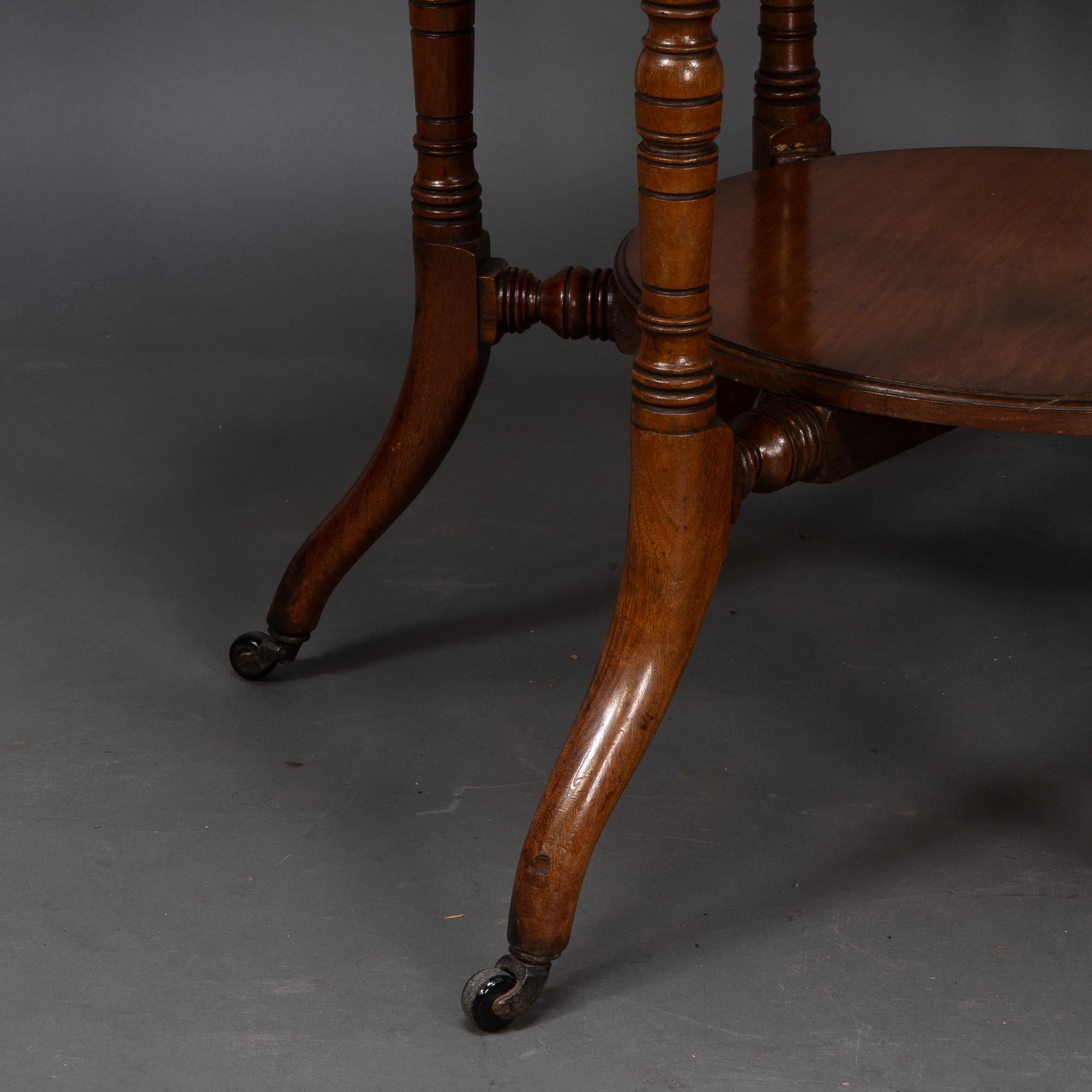 Collinson & Lock attributed. An Aesthetic Movement walnut octagonal center table For Sale 6