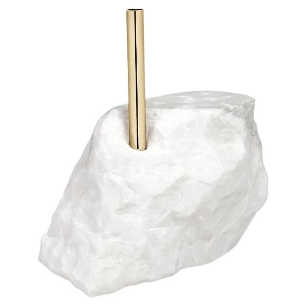Collis II - Mable Plant Stand  Marble vase  Centerpiece  Natural Stone For Sale