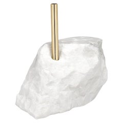 Collis II - Mable Plant Stand  Marble vase  Centerpiece  Natural Stone
