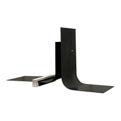 Collision 2.1 Floor Lamp in Iron & Travertine by D´ARK Atelier