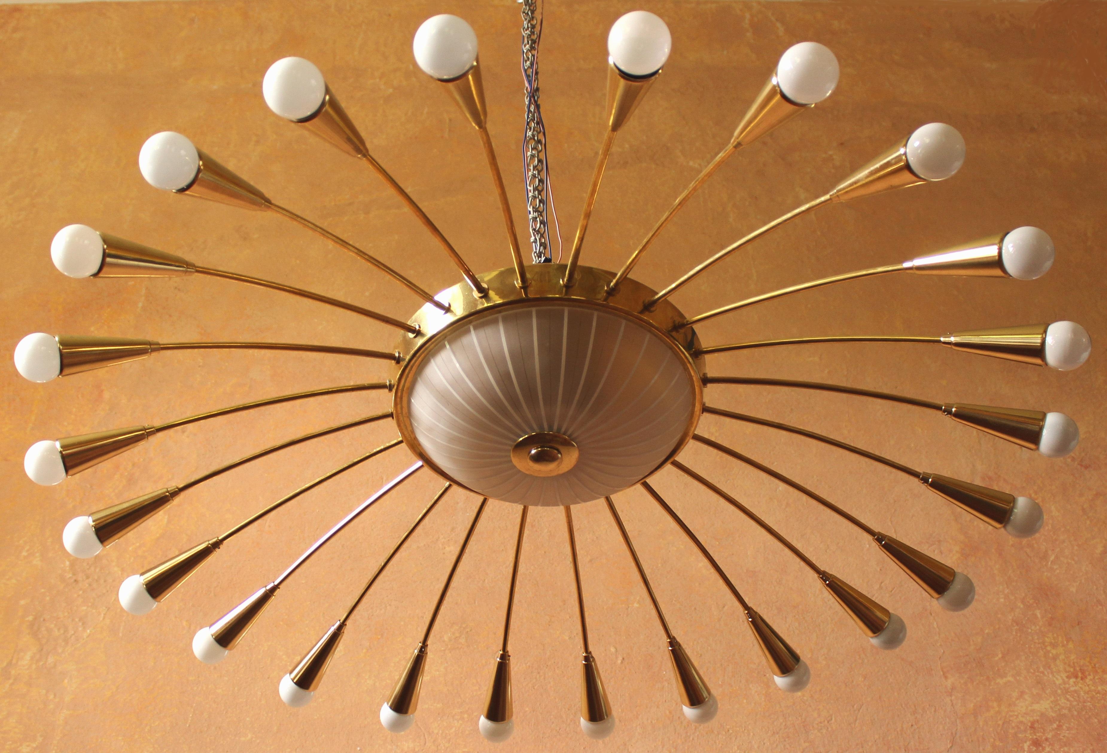 Mid-20th Century Collosal Ballroom Spider Ceiling Light, Germany, 1950s For Sale