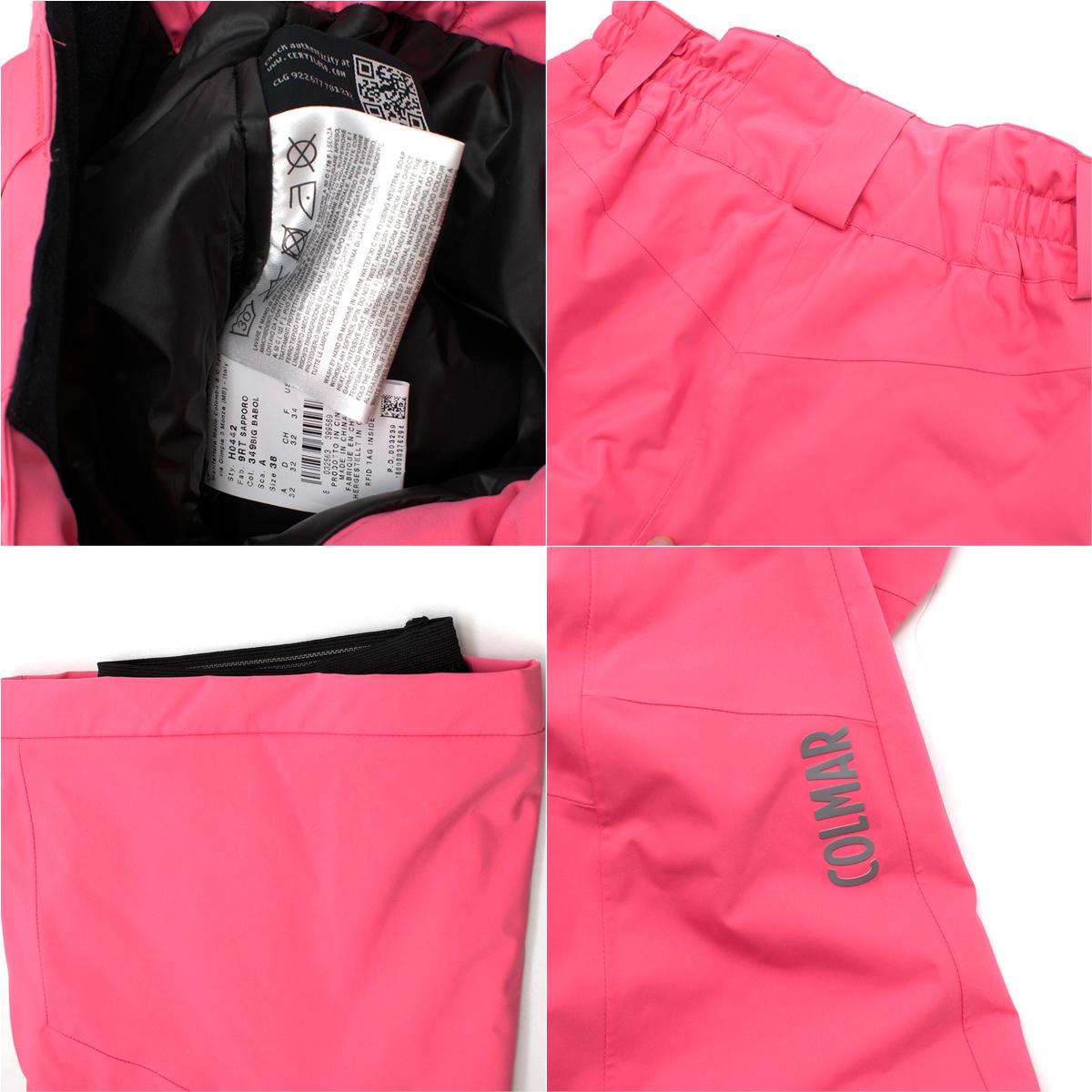 Colmar Neon Pink Ski Jacket & Trousers Set US 4 3