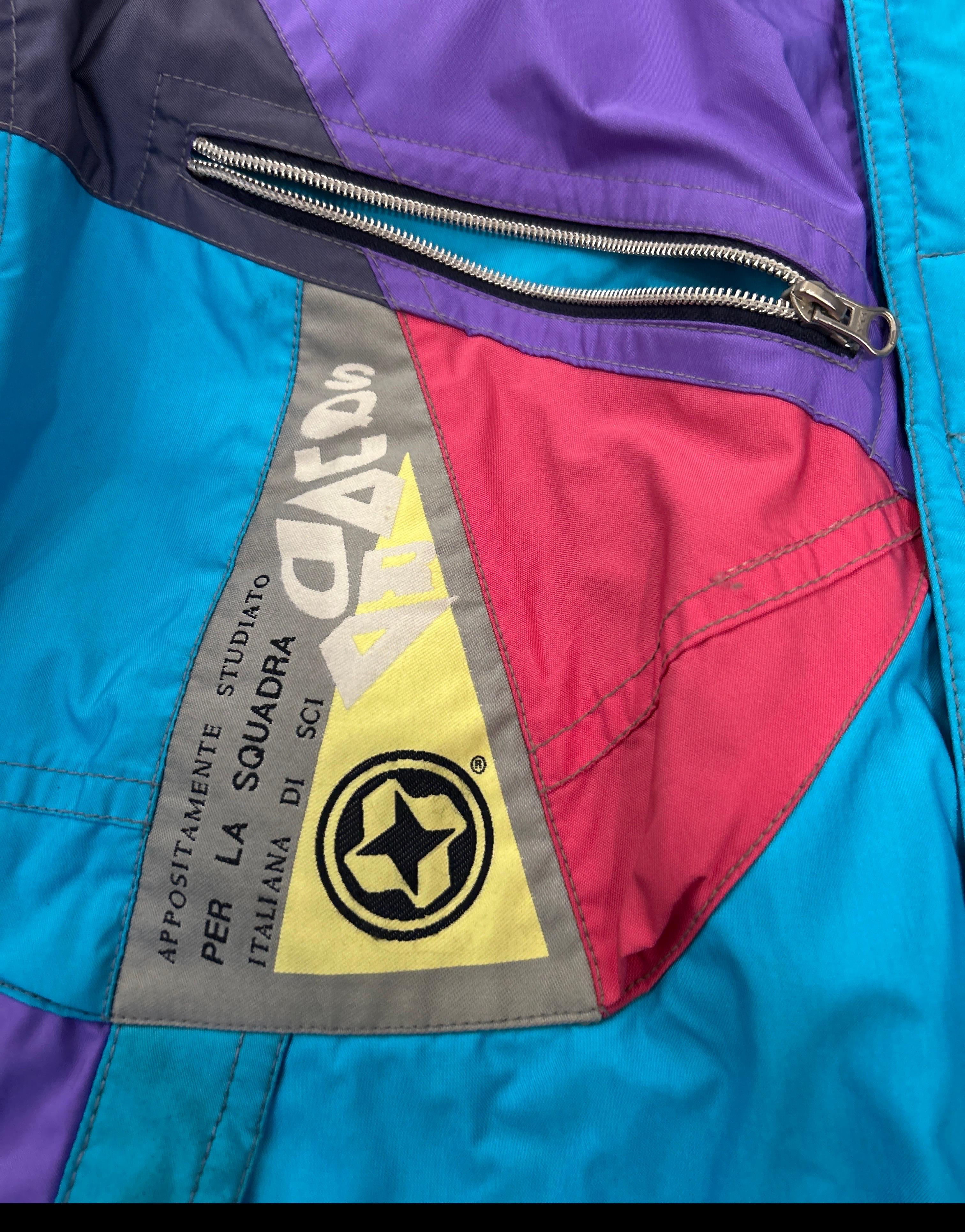 Blu Giacca da sci Colmar Vintage anni '80 della squadra italiana di sci in vendita