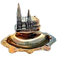 Cologne Cathedral Church Souvenir Building Ashtray Vintage, German, 1950s