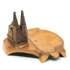 Cologne Cathedral Church Souvenir Building Ashtray Vintage, German, 1960s