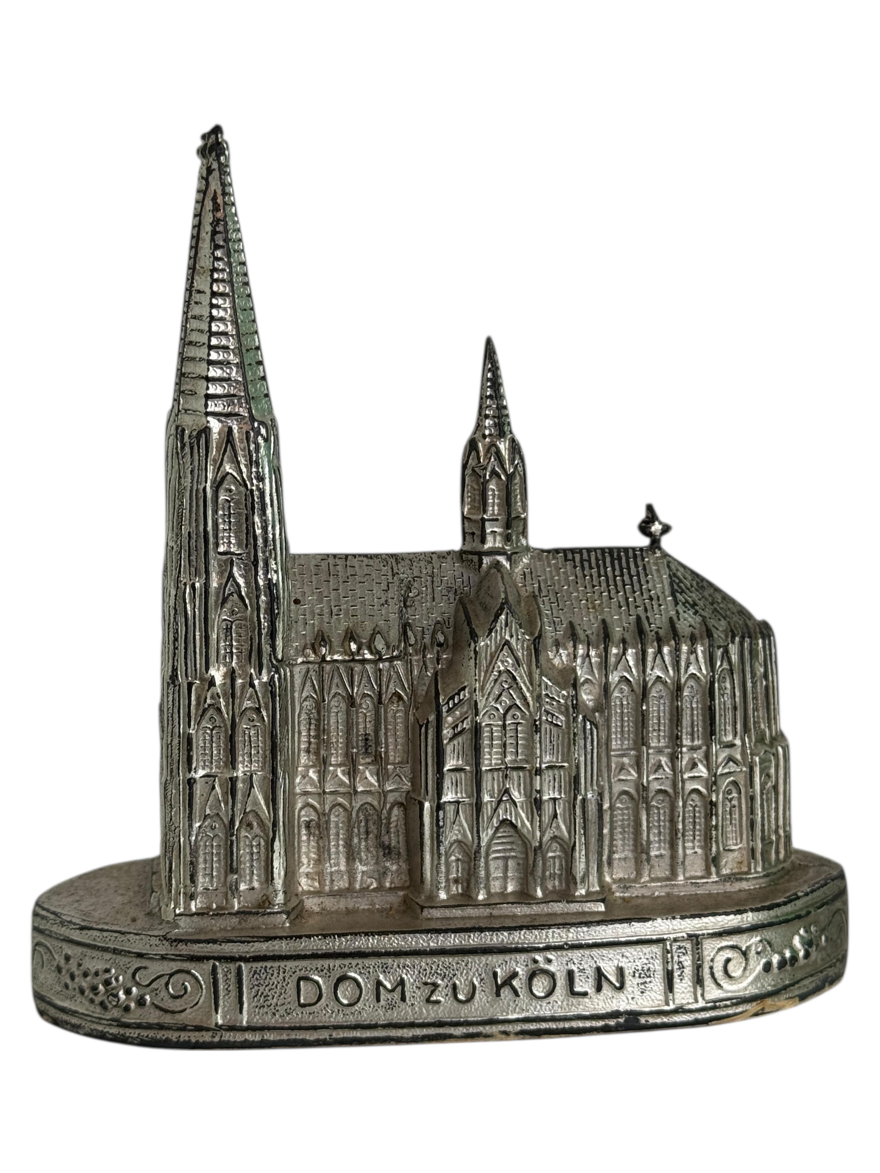 Cathédrale de Cologne Souvenir Bâtiment architectural Collectional Allemagne années 1920