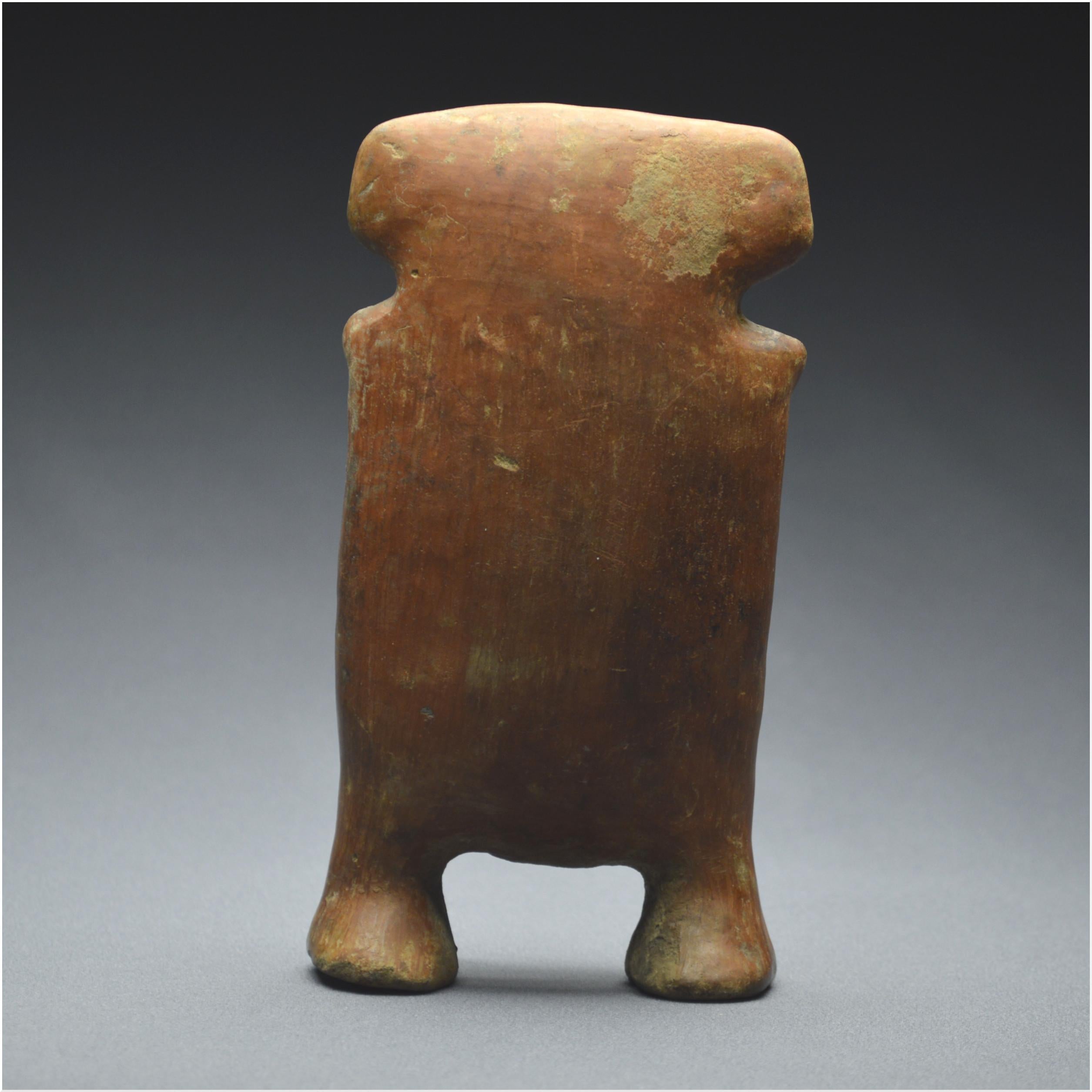 Colombian Colombia, 800–1200 AD, Quimbaya Culture, Anthropomorphic Terracotta Statuette
