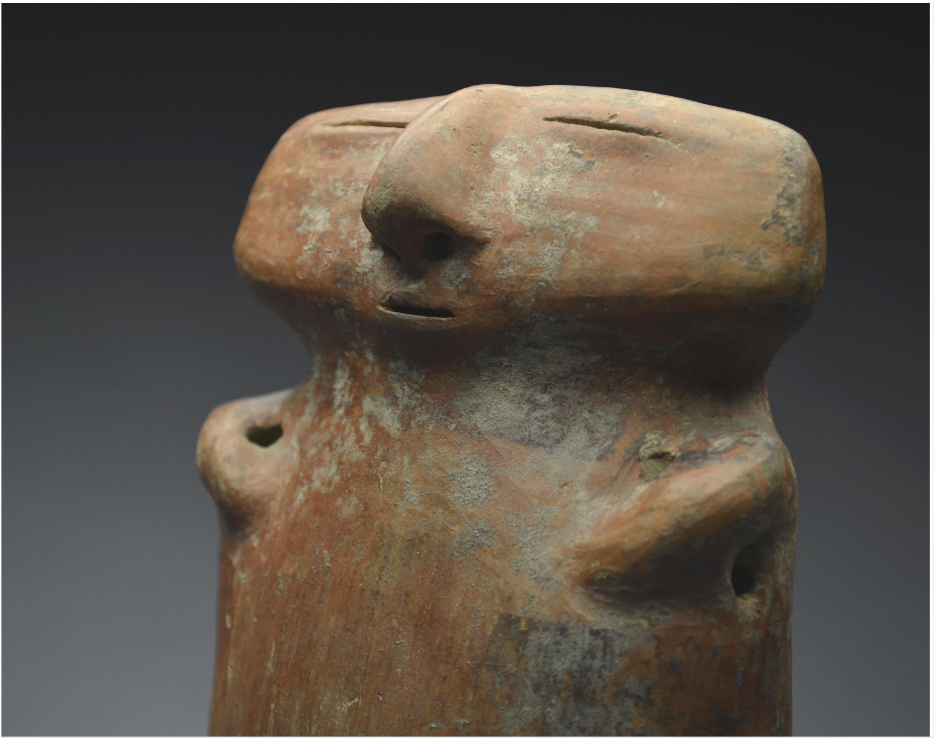 Colombia, 800–1200 AD, Quimbaya Culture, Anthropomorphic Terracotta Statuette 1