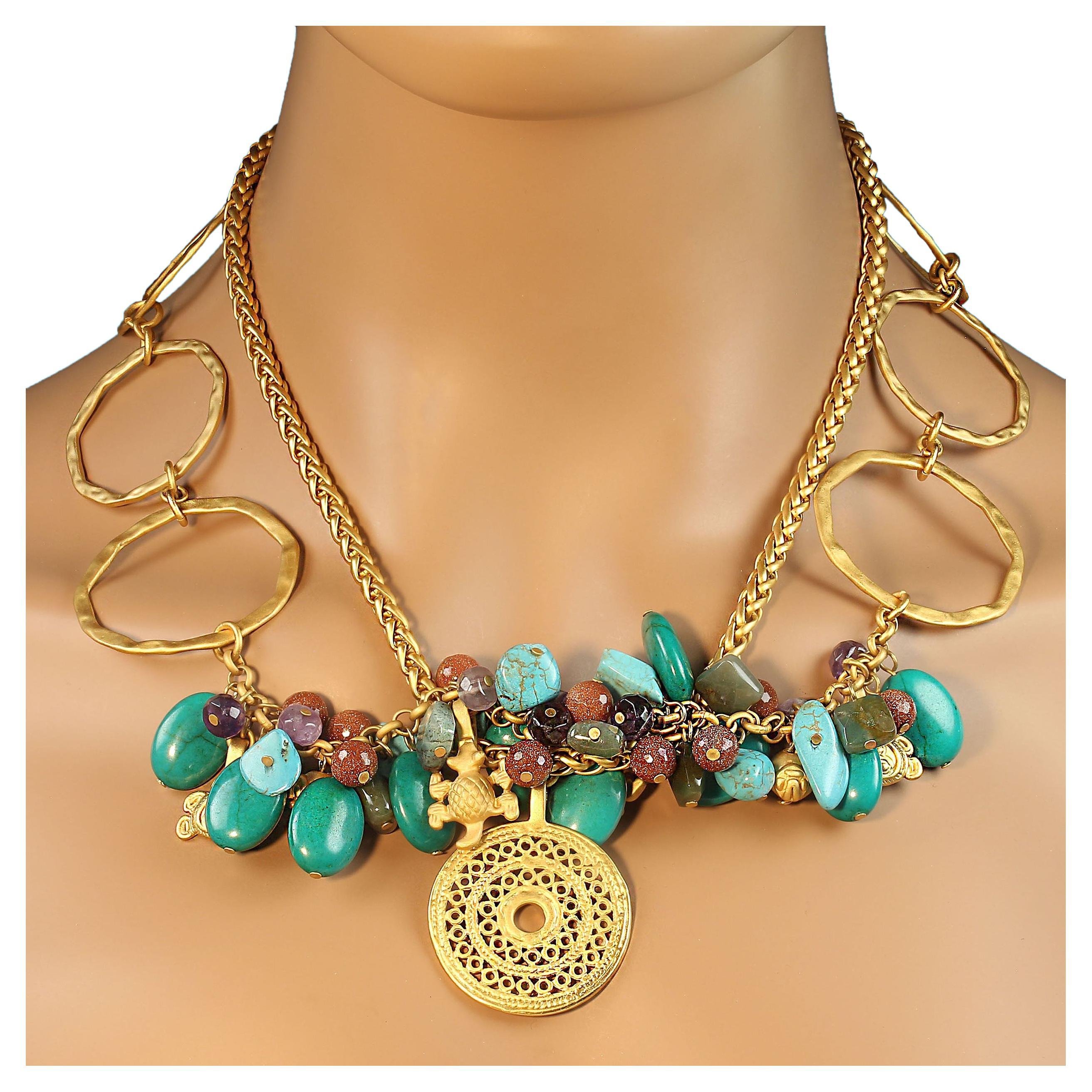 What were ancient necklaces made of?