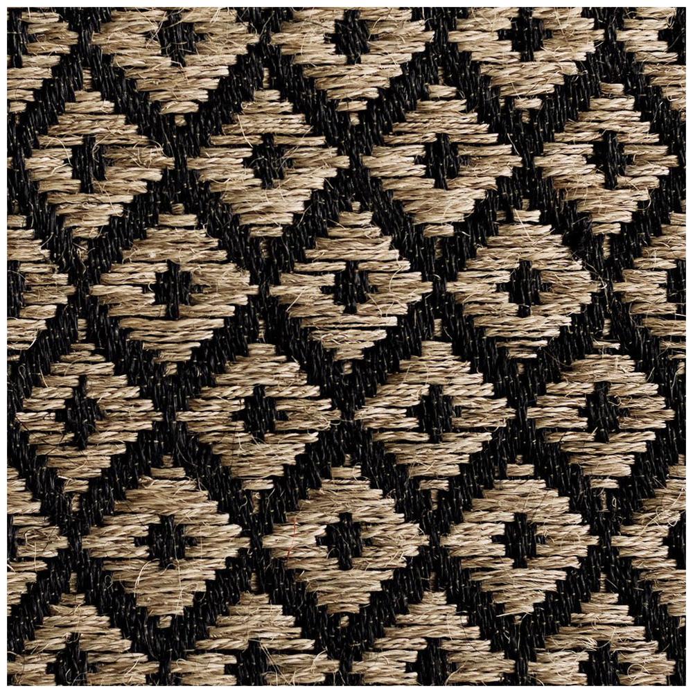 5' x 7' Area Rug, Handwoven Horsehair and Jute Diamonds, Colombian Crin Rugs
