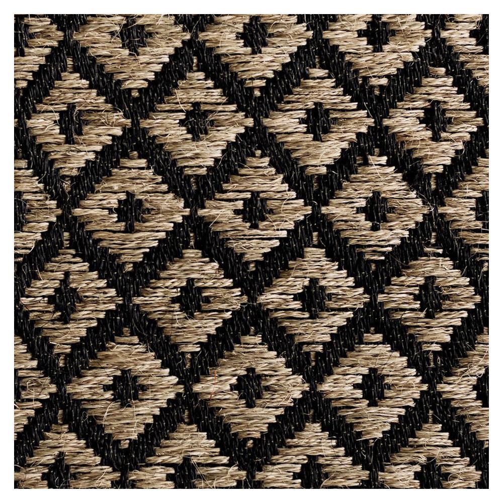 8' x 10' Area Rug,  Handwoven Horsehair and Jute Diamonds, Colombian Crin Rugs
