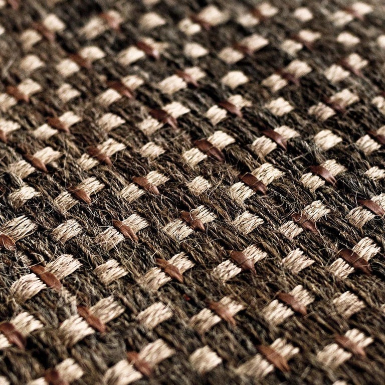 Colombian Crin Rugs, Handwoven Horsehair, Jute and Dulce de Leche