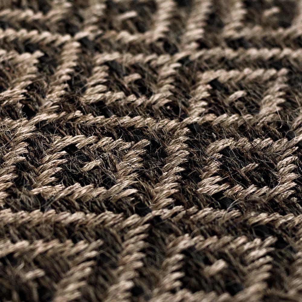 This collection pays homage to Colombian equestrian culture. Strands of horsehair (crin de caballo) are interwoven with a local jute (fique). The fique fiber gives the rugs a beautiful texture; horsehair, durability; and leather, a patina over
