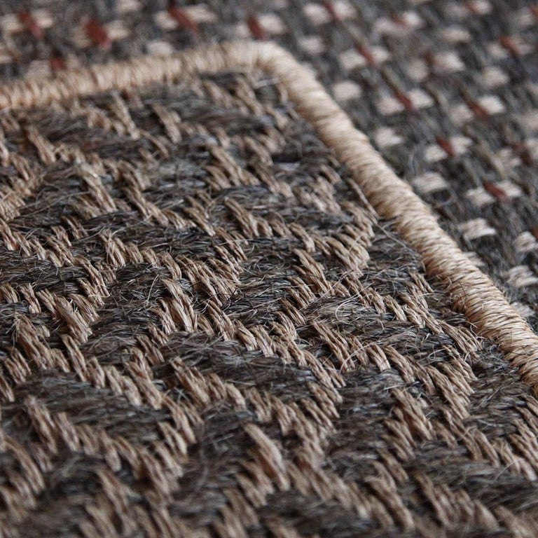 Colombian Crin Rugs, Handwoven Horsehair + Jute, Festival Runner For