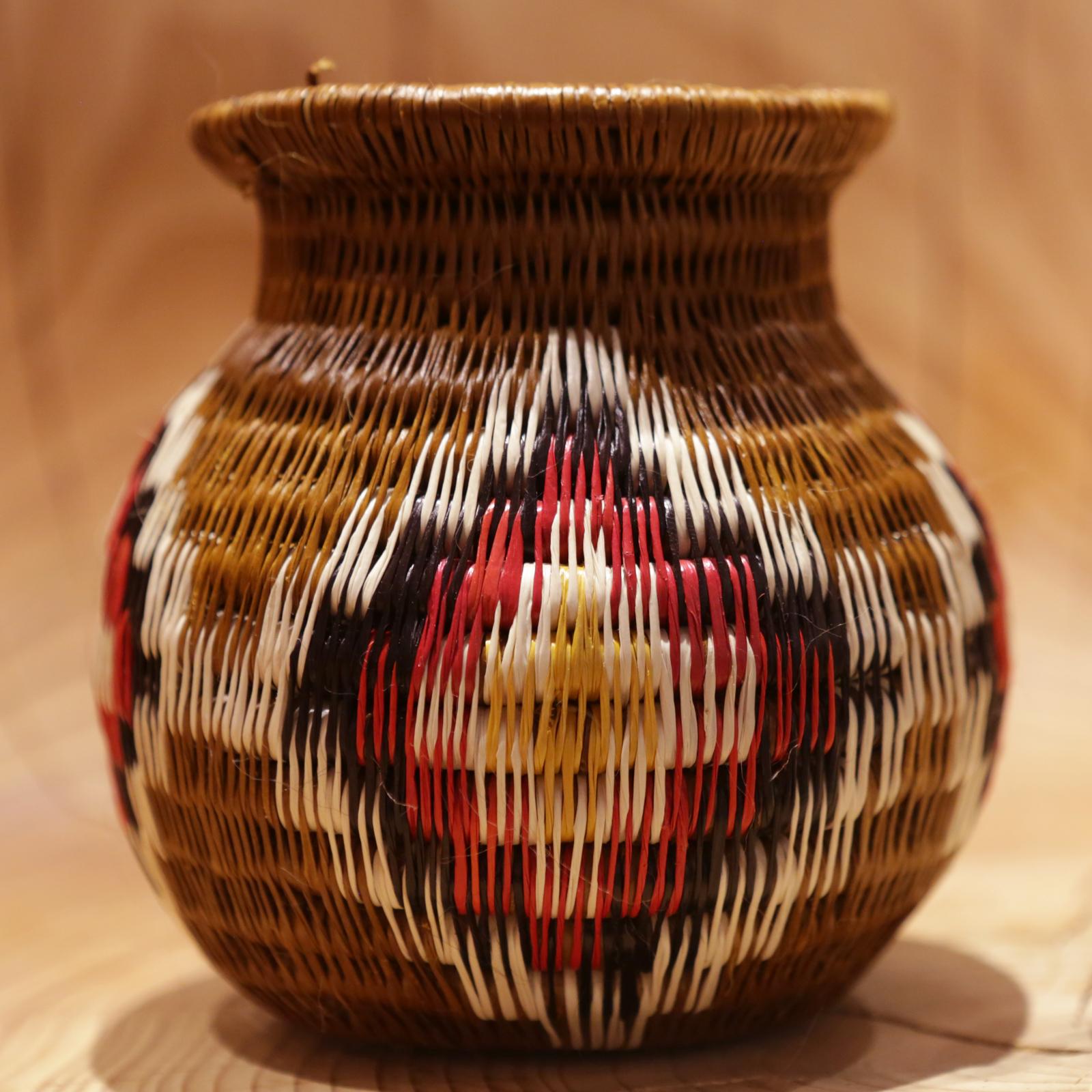 Hand-Crafted Colombian D Vase Hand-Braided