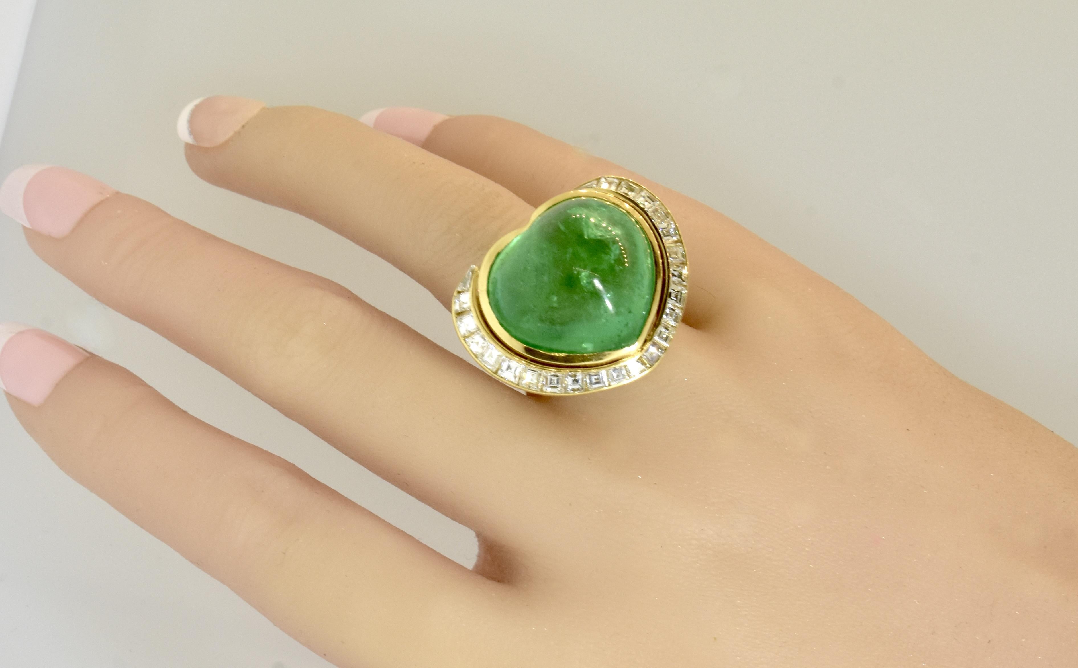 Colombian A.G.L. certified Emerald with minor traditional treatment.  Possessing an A.G.L. certificate means that this emerald was examined by a national leading gem laboratory that has certified its findings in a report.

 This fine emerald is