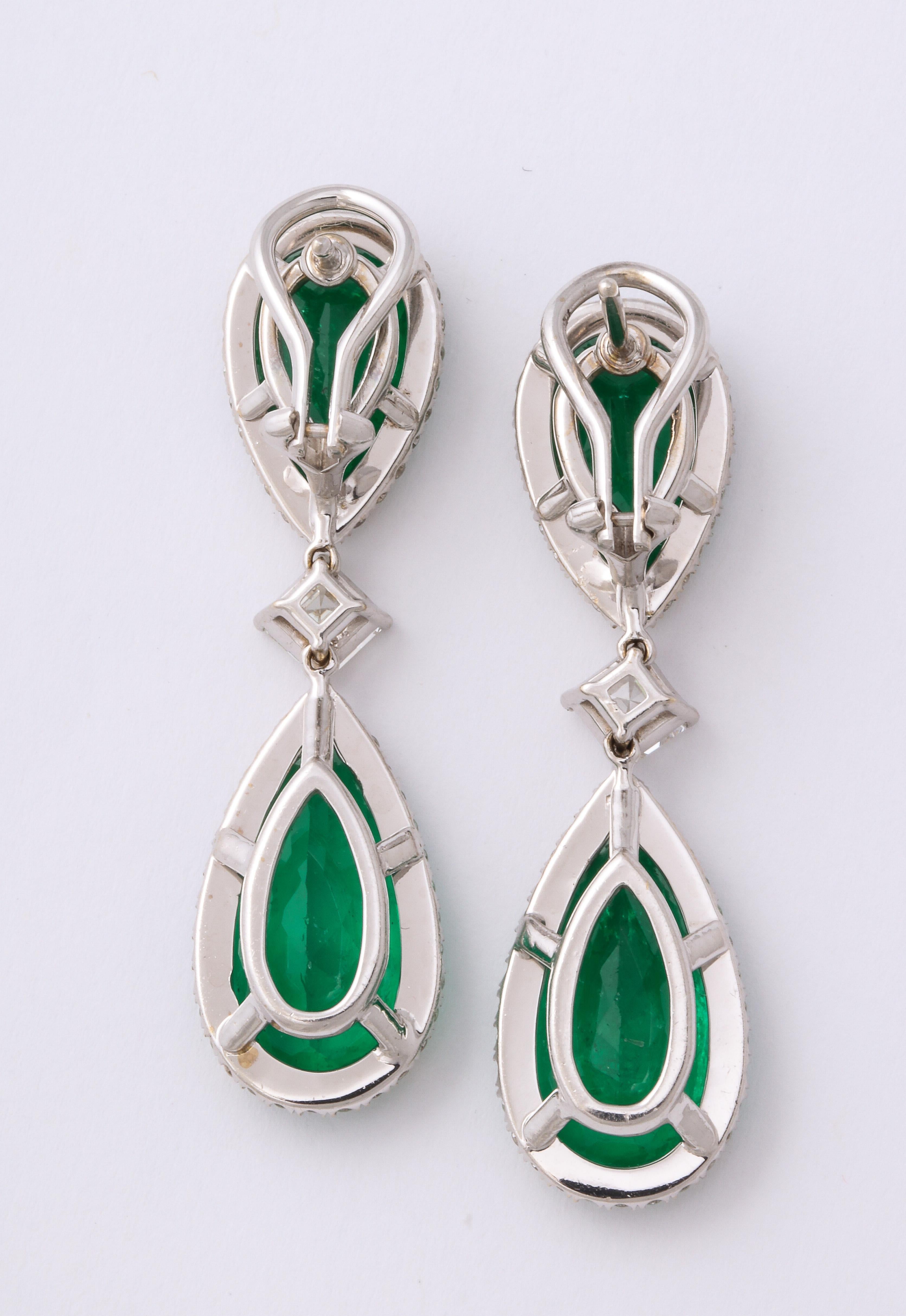 big emerald earrings