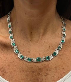 Colombian Emerald and Diamond Necklace