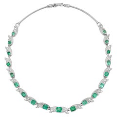 Colombian Emerald and Diamond Necklace