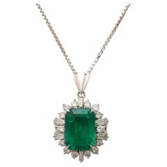 Colombian Emerald and Diamond Pendant