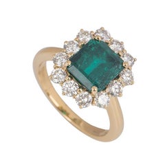 Colombian Emerald and Diamond Ring 2.50 Carat